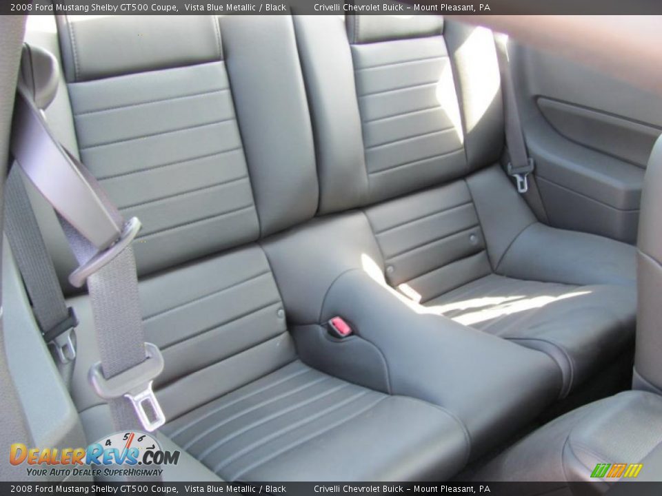 2008 Ford Mustang Shelby GT500 Coupe Vista Blue Metallic / Black Photo #26