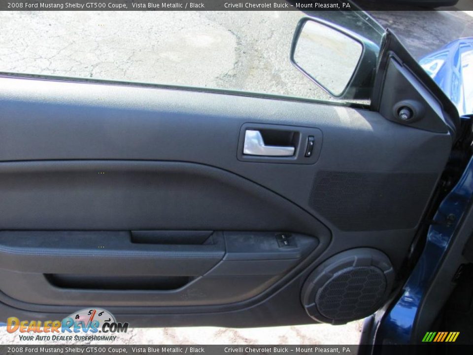 2008 Ford Mustang Shelby GT500 Coupe Vista Blue Metallic / Black Photo #30