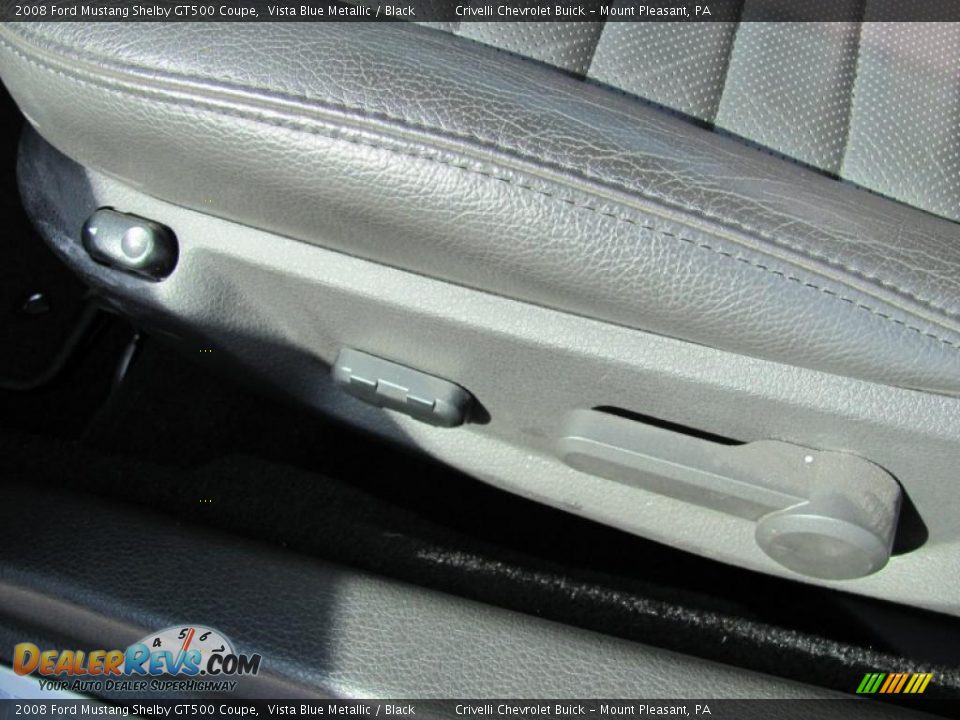 2008 Ford Mustang Shelby GT500 Coupe Vista Blue Metallic / Black Photo #33
