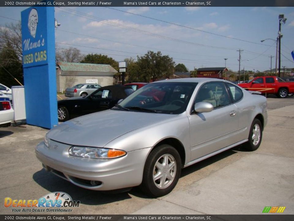 2002 Oldsmobile Alero GL Coupe Sterling Metallic / Pewter Photo #4