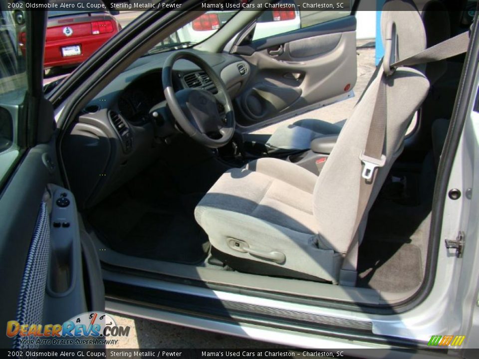 2002 Oldsmobile Alero GL Coupe Sterling Metallic / Pewter Photo #9