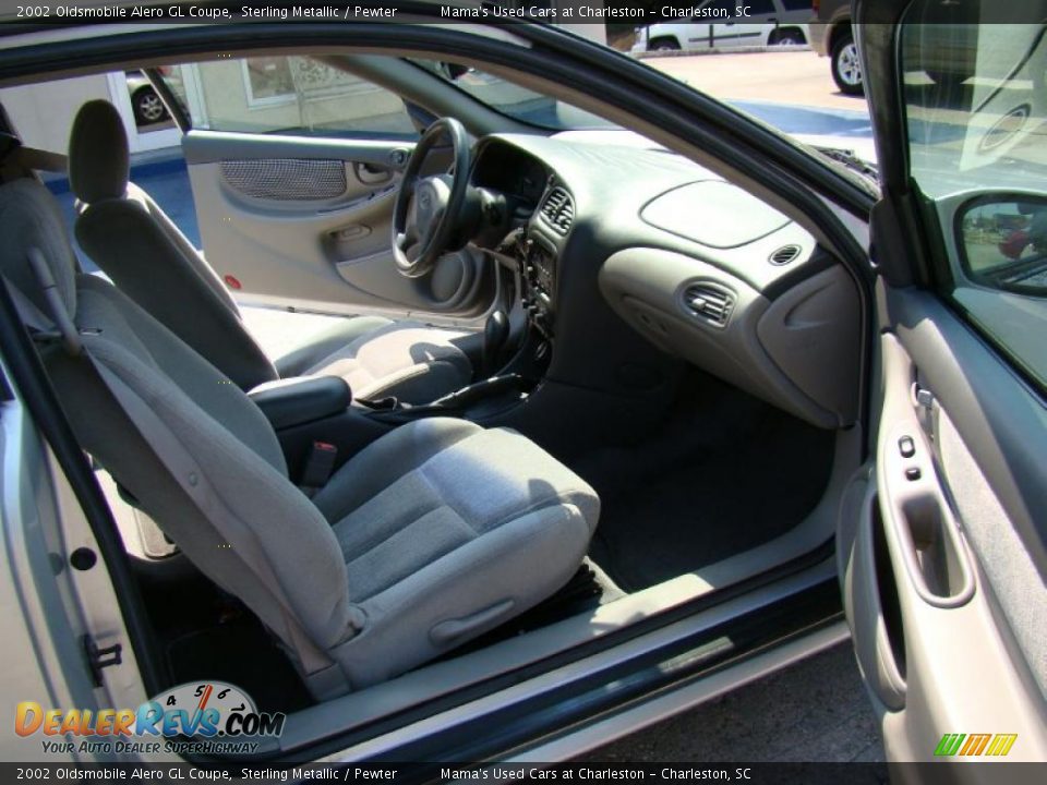 2002 Oldsmobile Alero GL Coupe Sterling Metallic / Pewter Photo #12