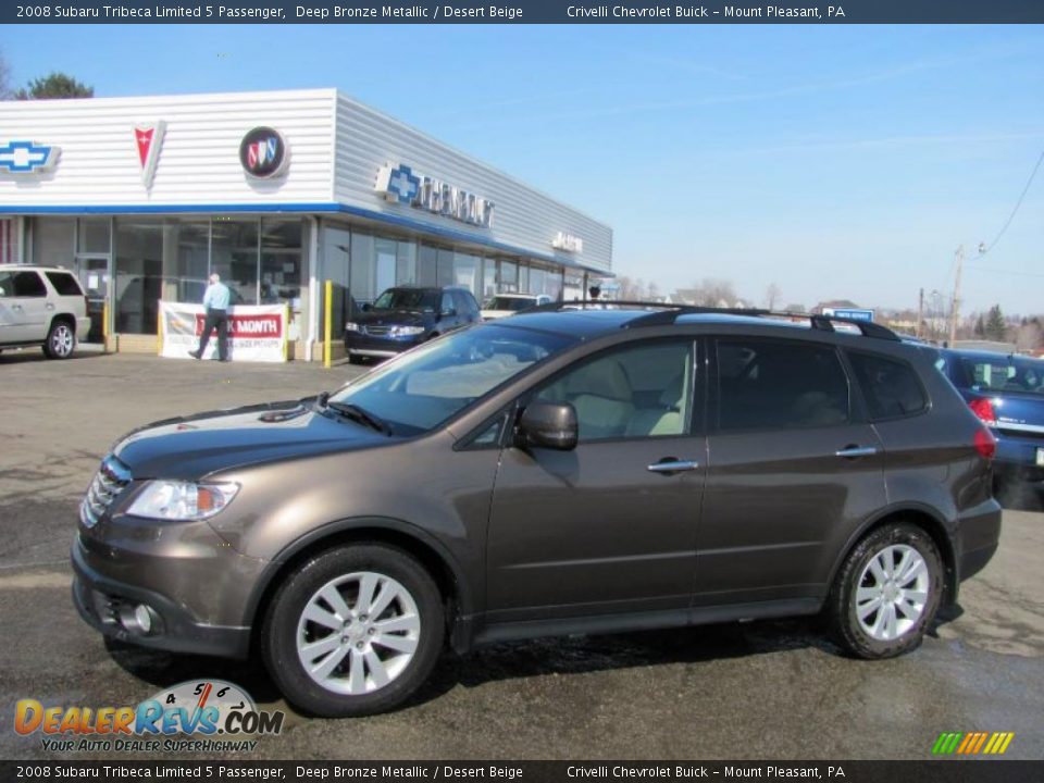 2008 Subaru Tribeca Limited 5 Passenger Deep Bronze Metallic / Desert Beige Photo #1