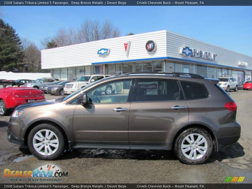 2008 Subaru Tribeca Limited 5 Passenger Deep Bronze Metallic / Desert Beige Photo #2