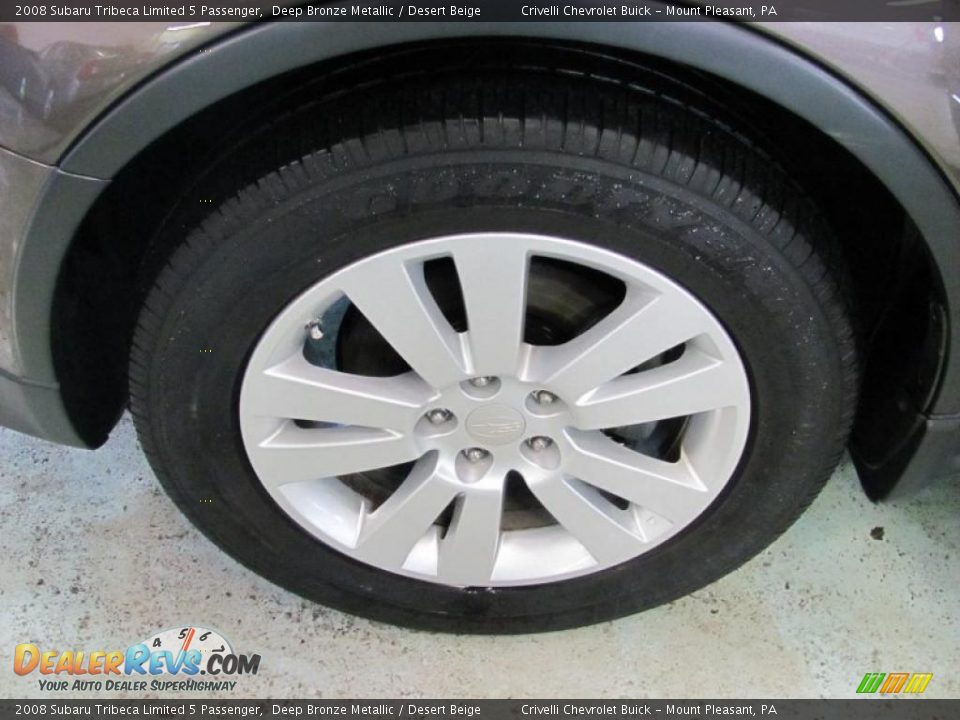 2008 Subaru Tribeca Limited 5 Passenger Deep Bronze Metallic / Desert Beige Photo #7