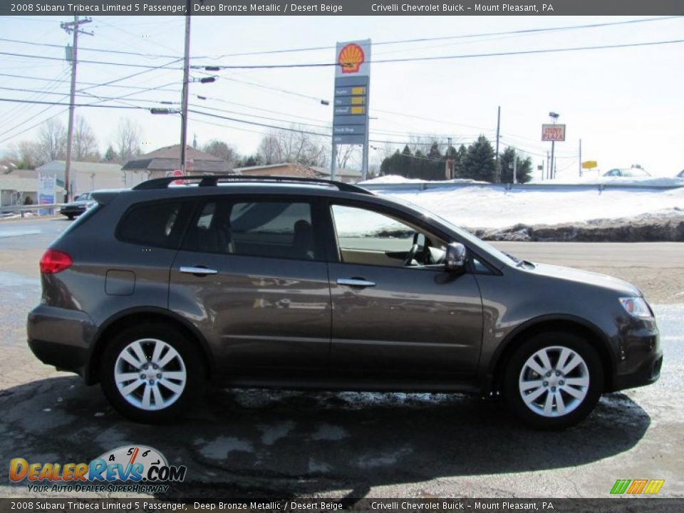 2008 Subaru Tribeca Limited 5 Passenger Deep Bronze Metallic / Desert Beige Photo #12