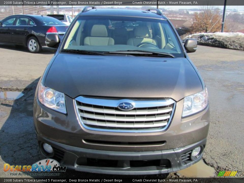 2008 Subaru Tribeca Limited 5 Passenger Deep Bronze Metallic / Desert Beige Photo #13