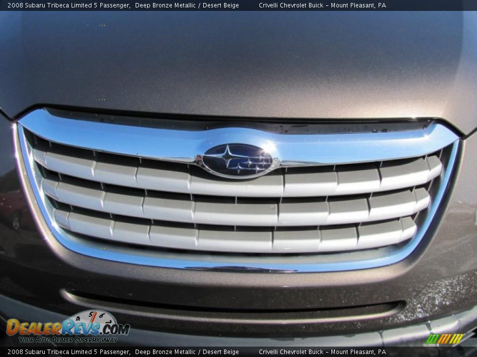 2008 Subaru Tribeca Limited 5 Passenger Deep Bronze Metallic / Desert Beige Photo #14