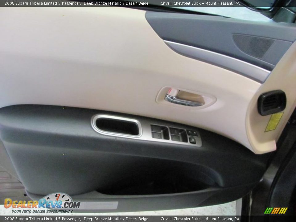 2008 Subaru Tribeca Limited 5 Passenger Deep Bronze Metallic / Desert Beige Photo #16