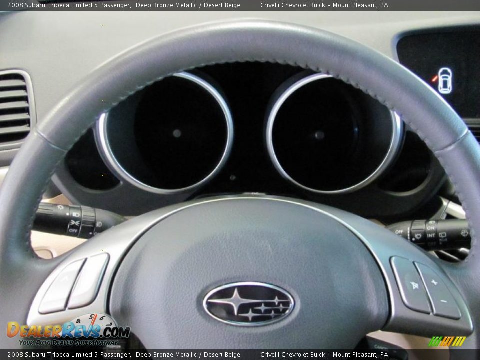 2008 Subaru Tribeca Limited 5 Passenger Deep Bronze Metallic / Desert Beige Photo #20