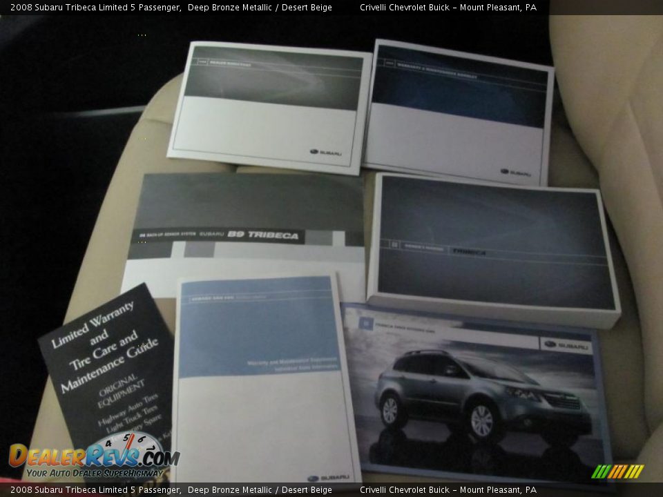 2008 Subaru Tribeca Limited 5 Passenger Deep Bronze Metallic / Desert Beige Photo #22