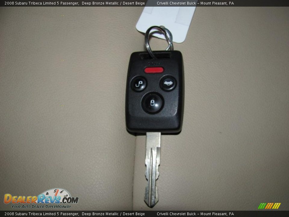 2008 Subaru Tribeca Limited 5 Passenger Deep Bronze Metallic / Desert Beige Photo #23