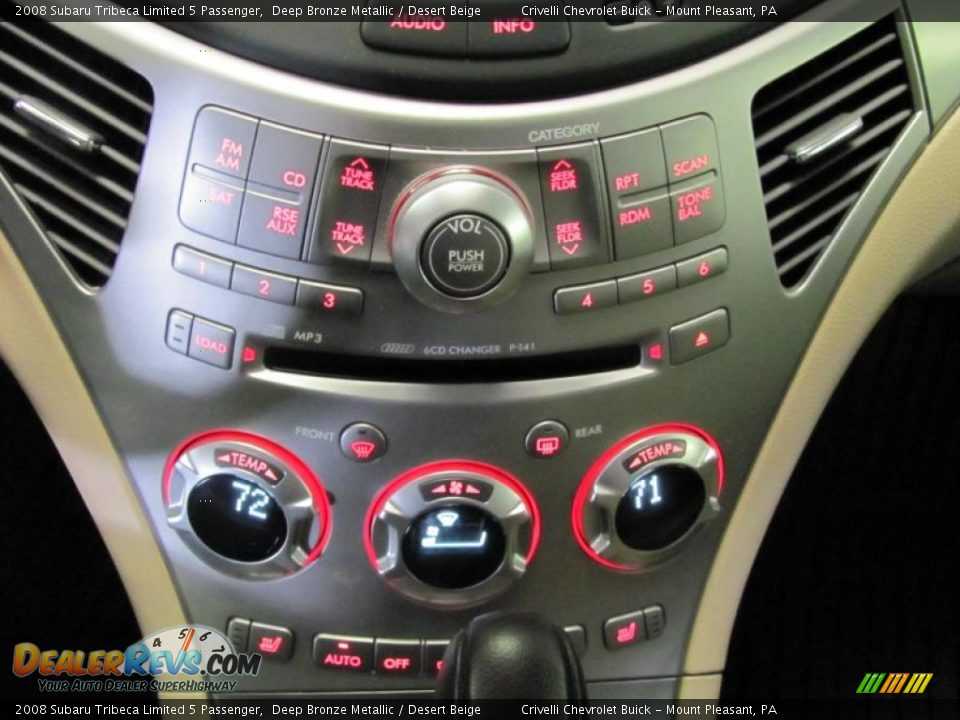 2008 Subaru Tribeca Limited 5 Passenger Deep Bronze Metallic / Desert Beige Photo #26
