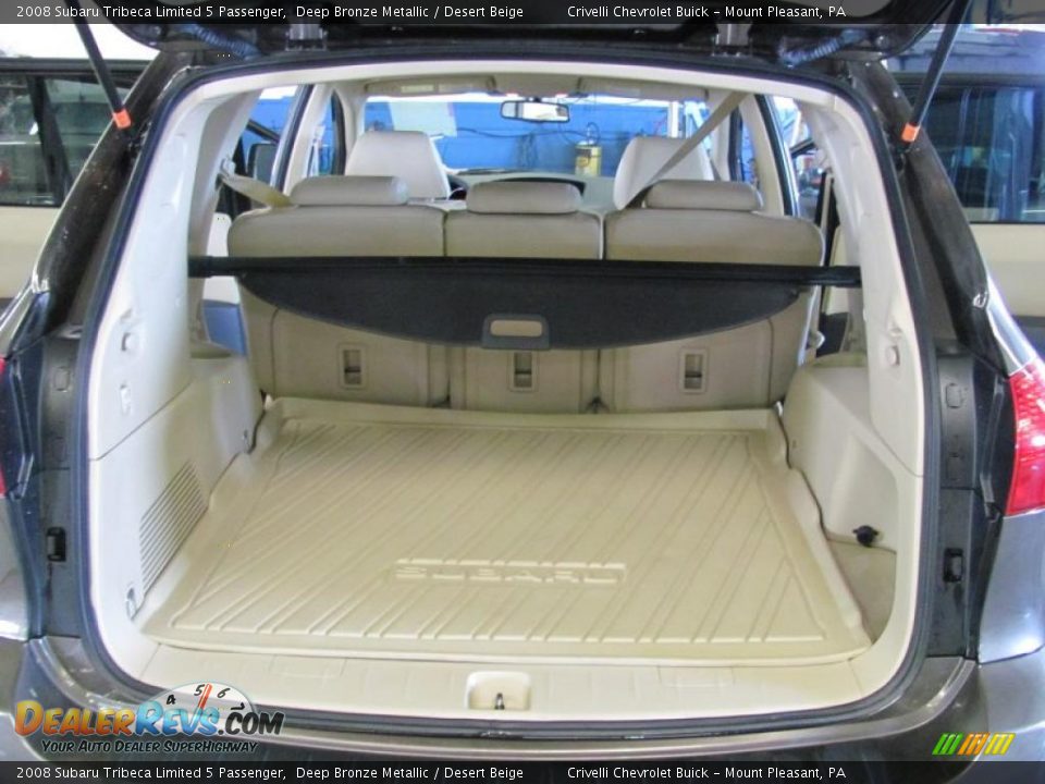 2008 Subaru Tribeca Limited 5 Passenger Deep Bronze Metallic / Desert Beige Photo #35