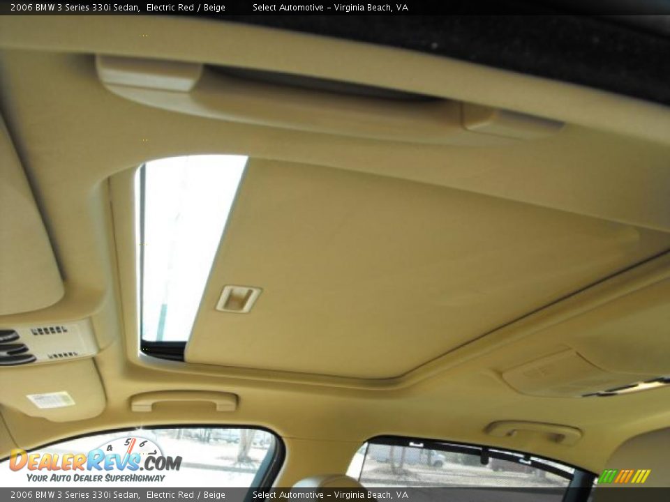 2006 BMW 3 Series 330i Sedan Electric Red / Beige Photo #6
