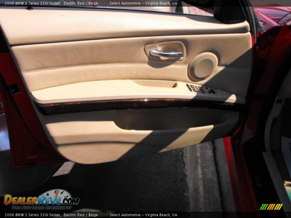 2006 BMW 3 Series 330i Sedan Electric Red / Beige Photo #7