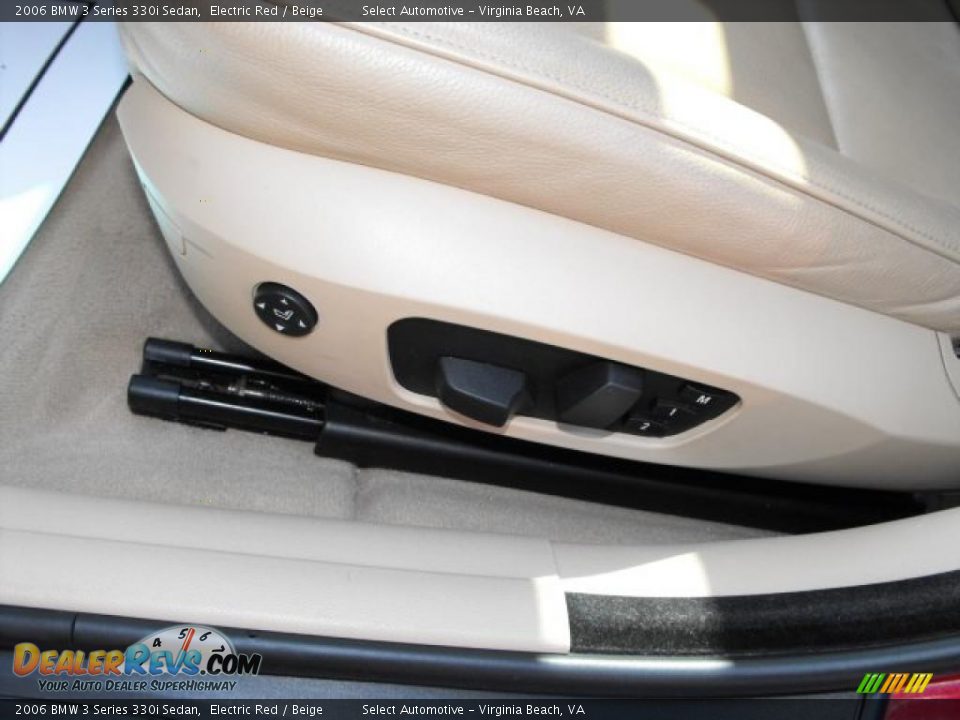 2006 BMW 3 Series 330i Sedan Electric Red / Beige Photo #9