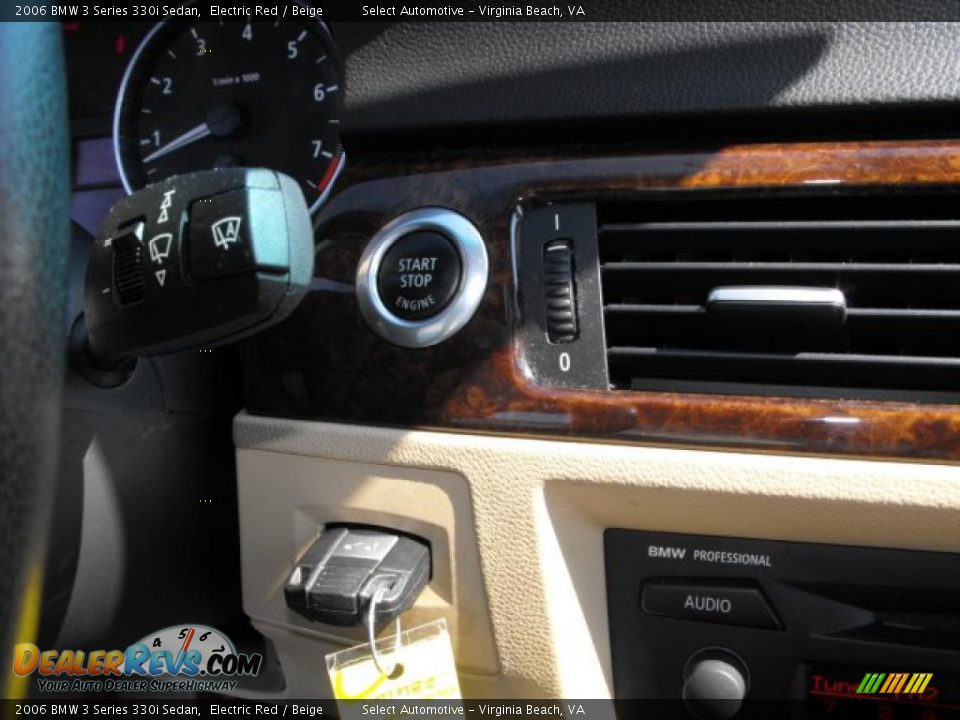 2006 BMW 3 Series 330i Sedan Electric Red / Beige Photo #11