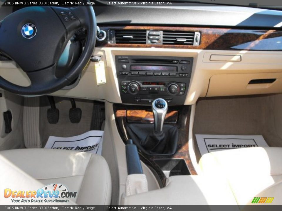 2006 BMW 3 Series 330i Sedan Electric Red / Beige Photo #13