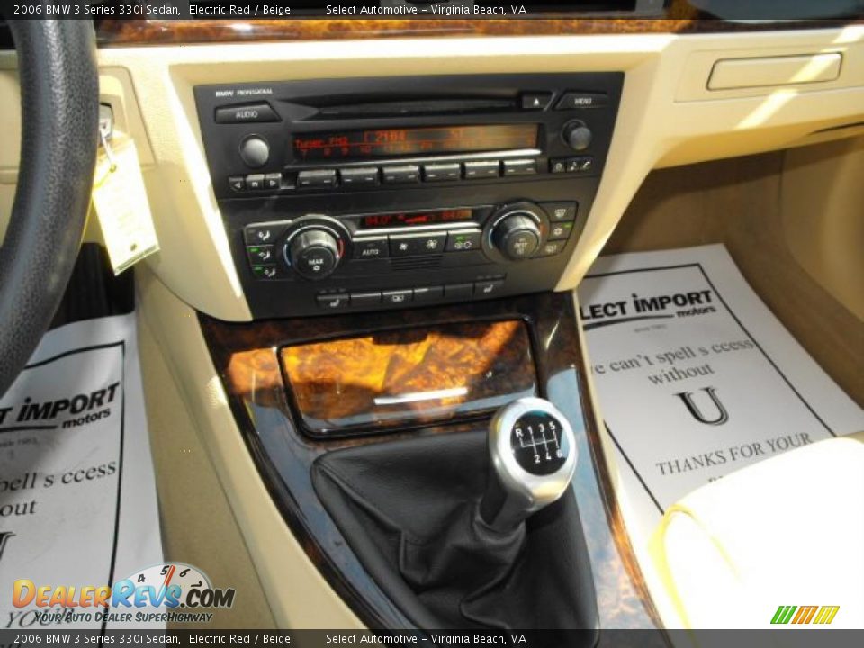 2006 BMW 3 Series 330i Sedan Electric Red / Beige Photo #14