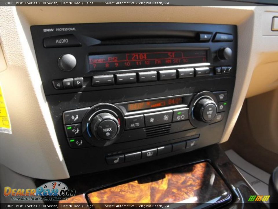 2006 BMW 3 Series 330i Sedan Electric Red / Beige Photo #15