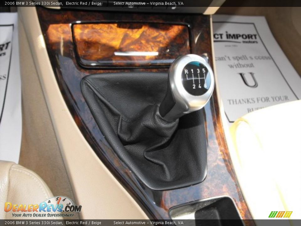 2006 BMW 3 Series 330i Sedan Electric Red / Beige Photo #16