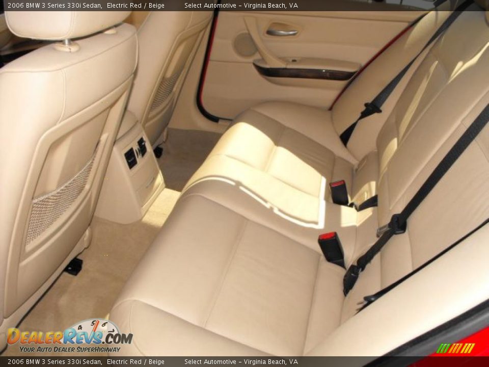 2006 BMW 3 Series 330i Sedan Electric Red / Beige Photo #18