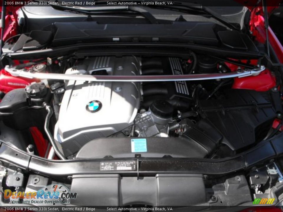 2006 BMW 3 Series 330i Sedan Electric Red / Beige Photo #22
