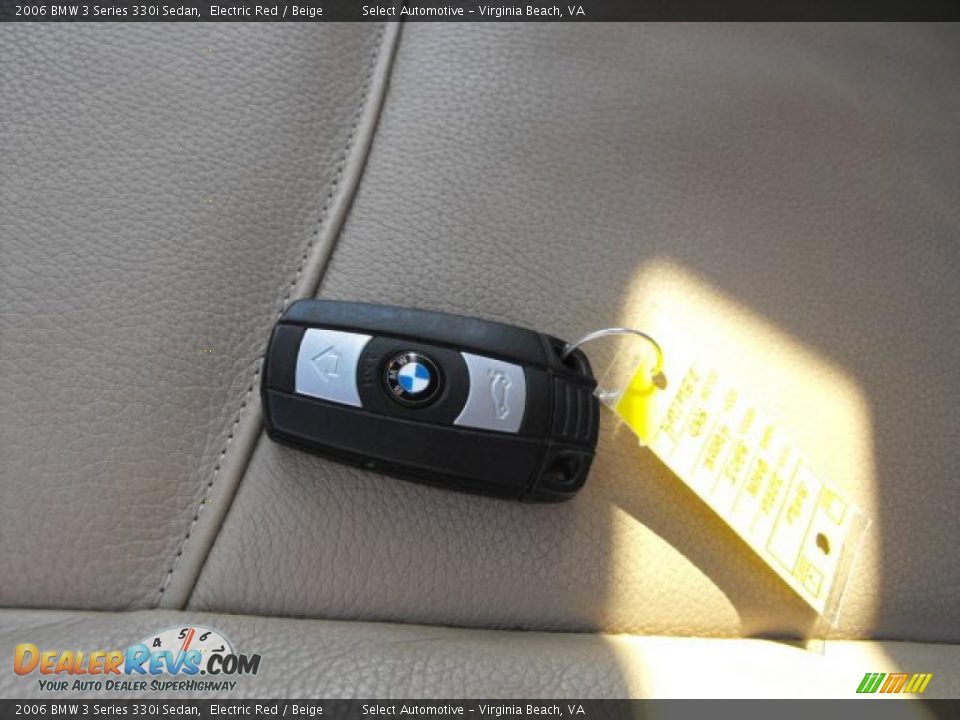 2006 BMW 3 Series 330i Sedan Electric Red / Beige Photo #23