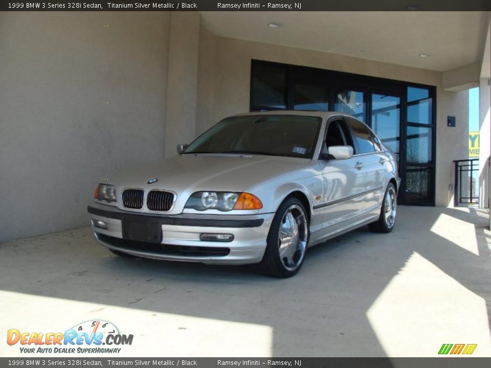 1999 BMW 3 Series 328i Sedan Titanium Silver Metallic / Black Photo #1
