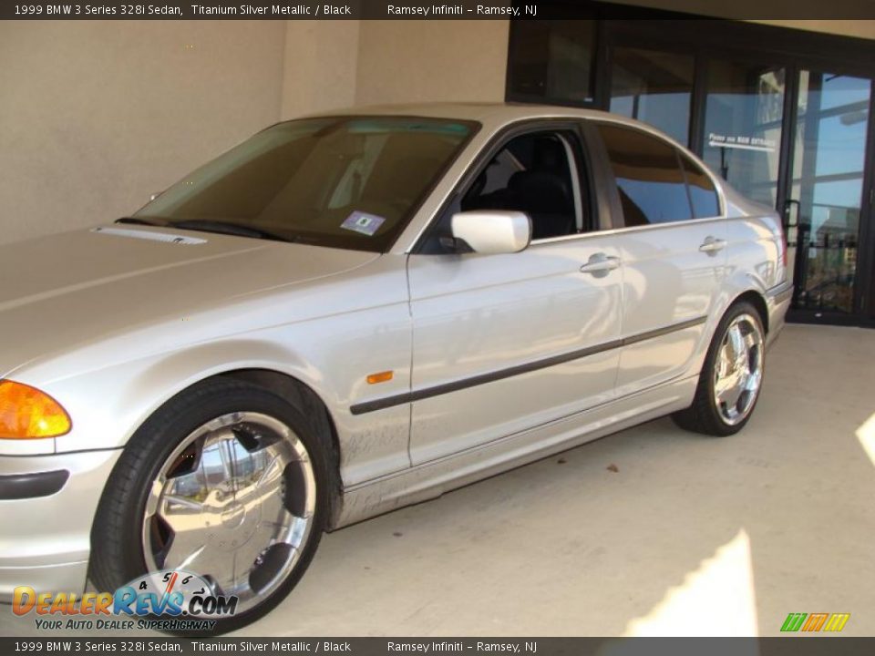 1999 BMW 3 Series 328i Sedan Titanium Silver Metallic / Black Photo #3