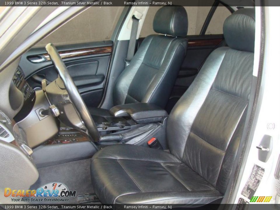1999 BMW 3 Series 328i Sedan Titanium Silver Metallic / Black Photo #10