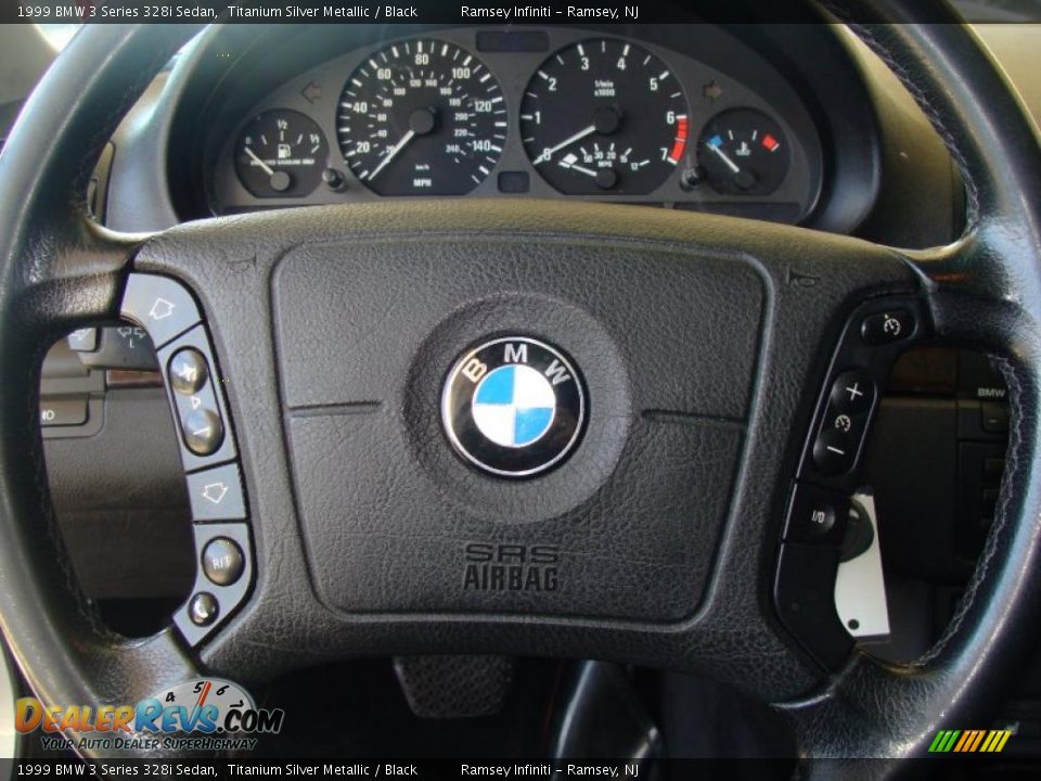 1999 BMW 3 Series 328i Sedan Titanium Silver Metallic / Black Photo #14