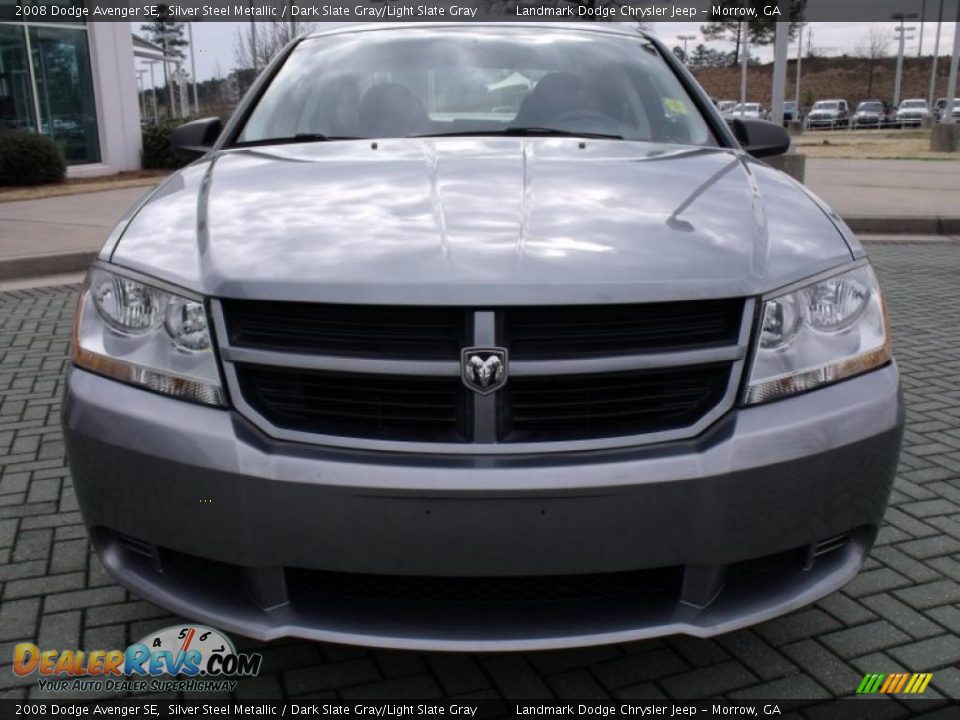 2008 Dodge Avenger SE Silver Steel Metallic / Dark Slate Gray/Light Slate Gray Photo #8