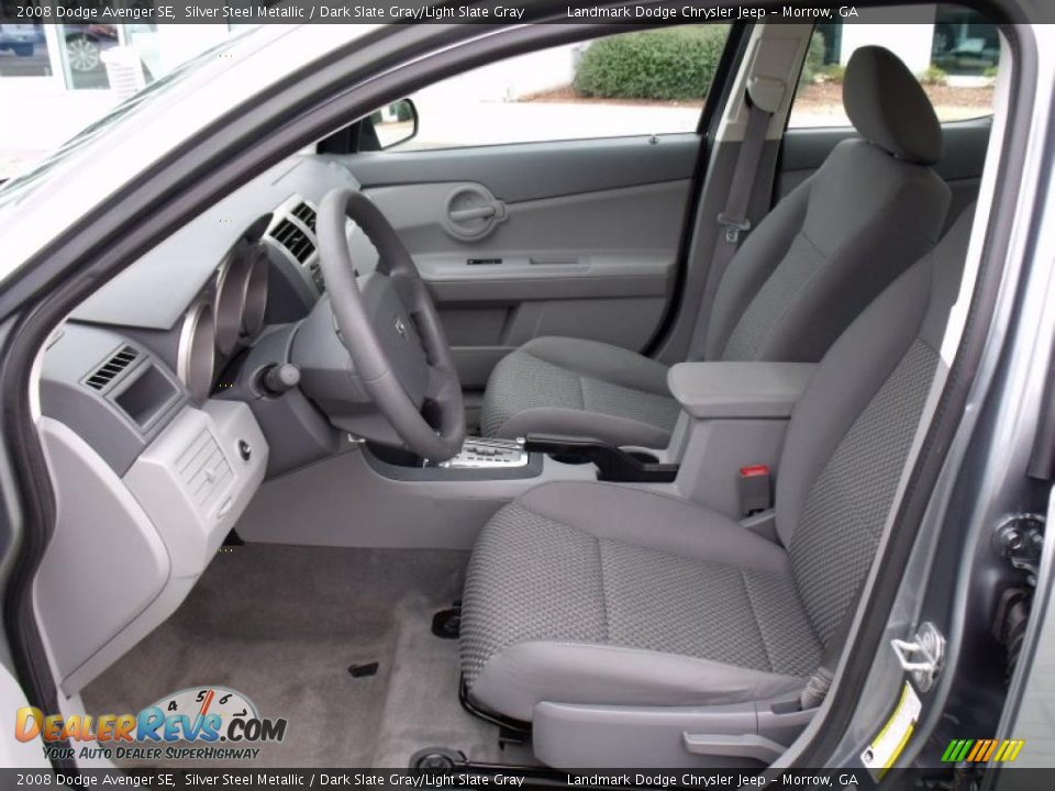 2008 Dodge Avenger SE Silver Steel Metallic / Dark Slate Gray/Light Slate Gray Photo #10