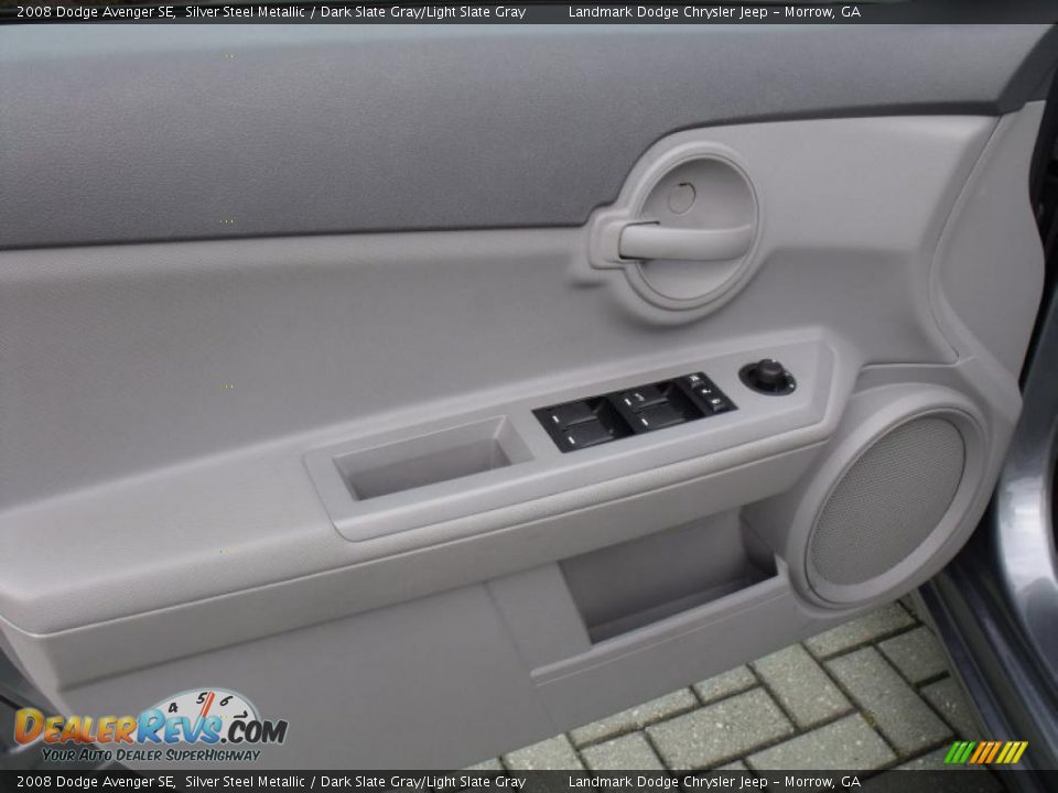 2008 Dodge Avenger SE Silver Steel Metallic / Dark Slate Gray/Light Slate Gray Photo #11
