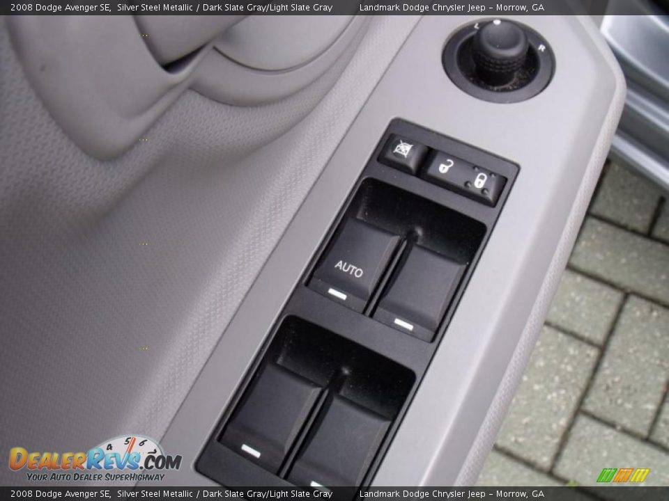 2008 Dodge Avenger SE Silver Steel Metallic / Dark Slate Gray/Light Slate Gray Photo #12