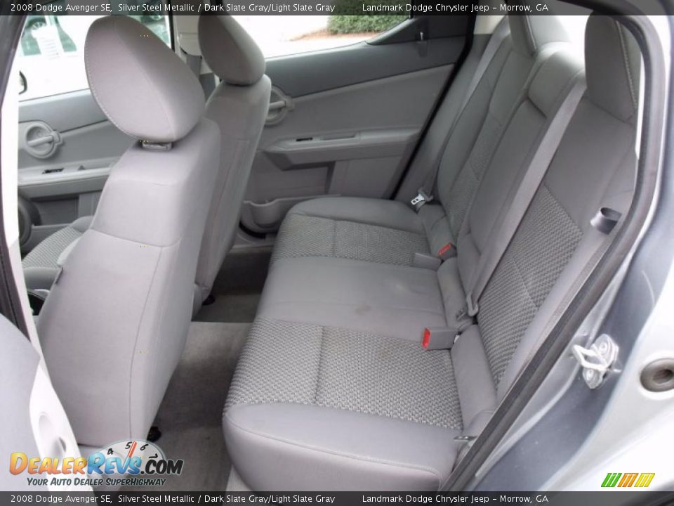 2008 Dodge Avenger SE Silver Steel Metallic / Dark Slate Gray/Light Slate Gray Photo #13