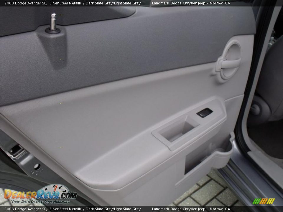 2008 Dodge Avenger SE Silver Steel Metallic / Dark Slate Gray/Light Slate Gray Photo #14
