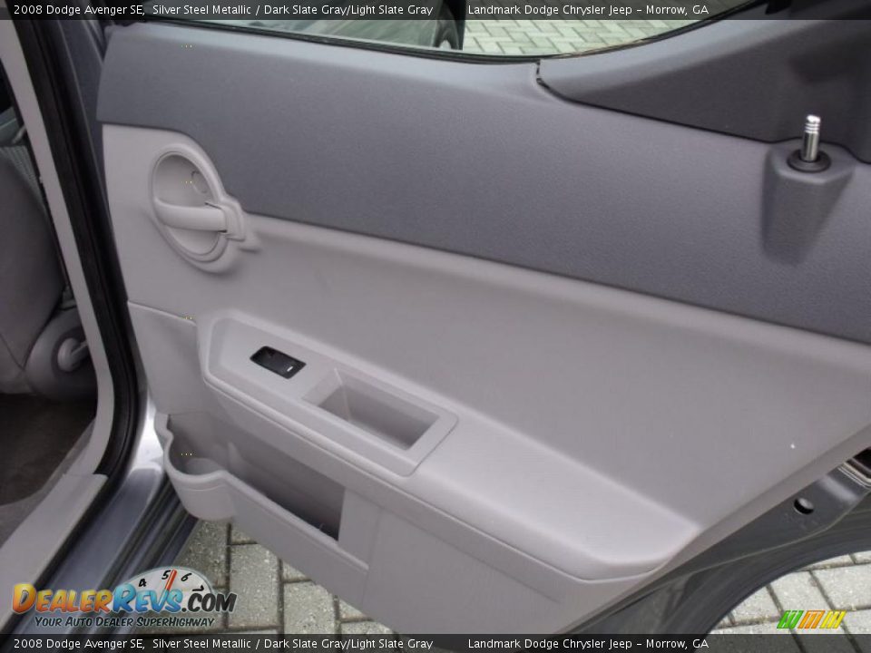 2008 Dodge Avenger SE Silver Steel Metallic / Dark Slate Gray/Light Slate Gray Photo #16