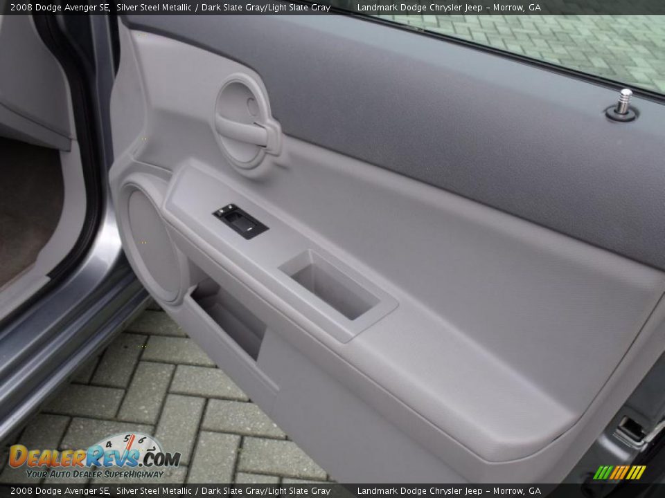 2008 Dodge Avenger SE Silver Steel Metallic / Dark Slate Gray/Light Slate Gray Photo #18