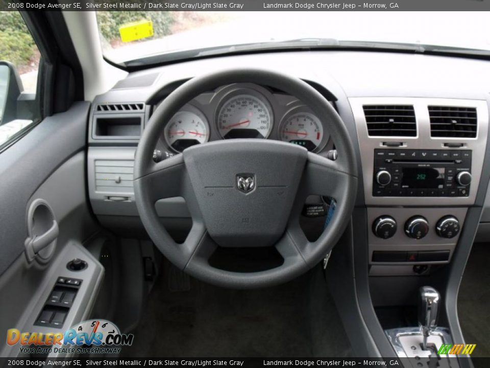 2008 Dodge Avenger SE Silver Steel Metallic / Dark Slate Gray/Light Slate Gray Photo #22
