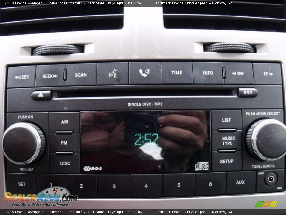 2008 Dodge Avenger SE Silver Steel Metallic / Dark Slate Gray/Light Slate Gray Photo #24
