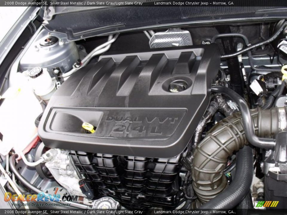 2008 Dodge Avenger SE Silver Steel Metallic / Dark Slate Gray/Light Slate Gray Photo #27