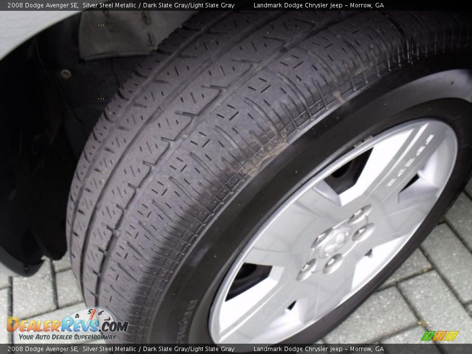2008 Dodge Avenger SE Silver Steel Metallic / Dark Slate Gray/Light Slate Gray Photo #28