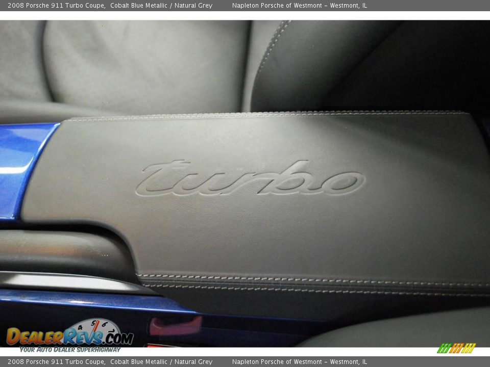 2008 Porsche 911 Turbo Coupe Cobalt Blue Metallic / Natural Grey Photo #23
