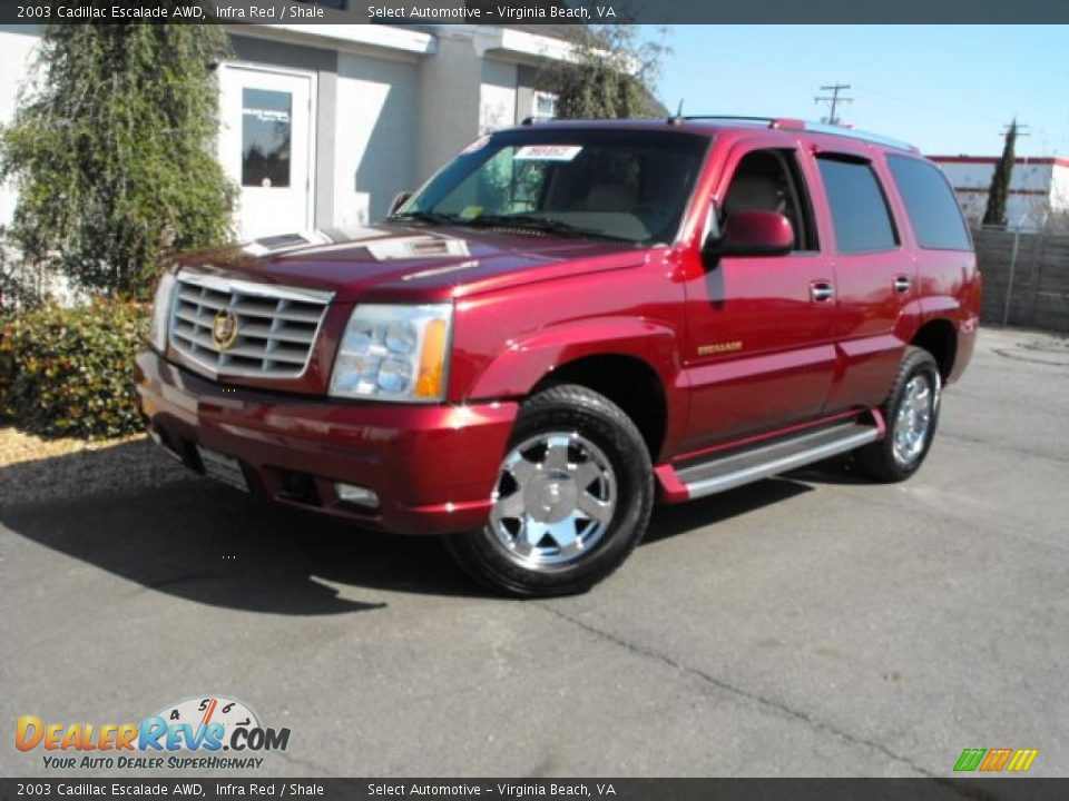 2003 Cadillac Escalade AWD Infra Red / Shale Photo #2