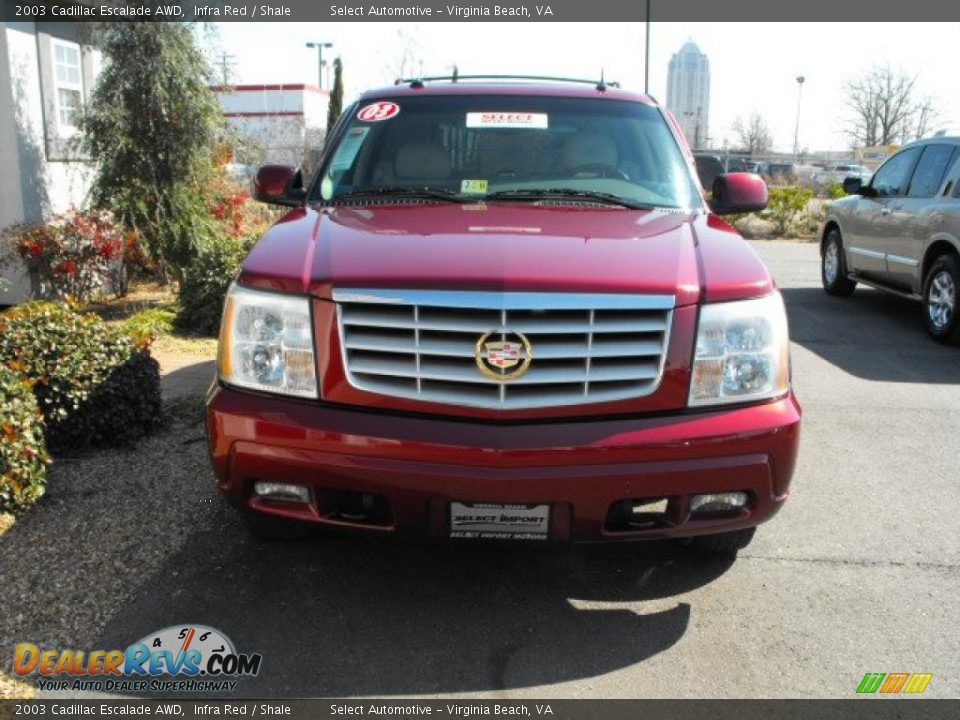 2003 Cadillac Escalade AWD Infra Red / Shale Photo #3