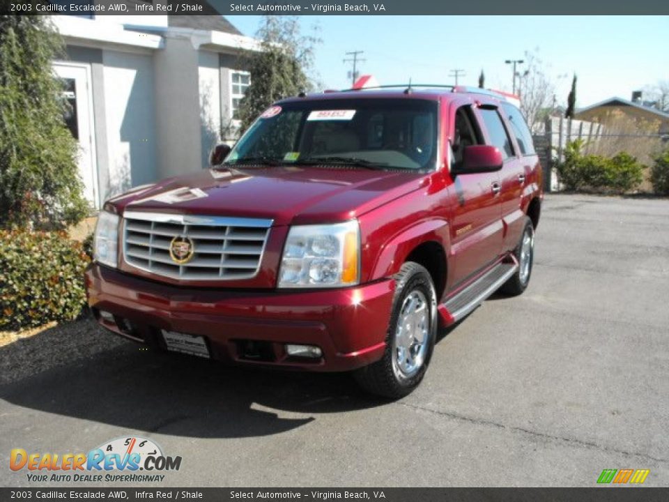 2003 Cadillac Escalade AWD Infra Red / Shale Photo #4