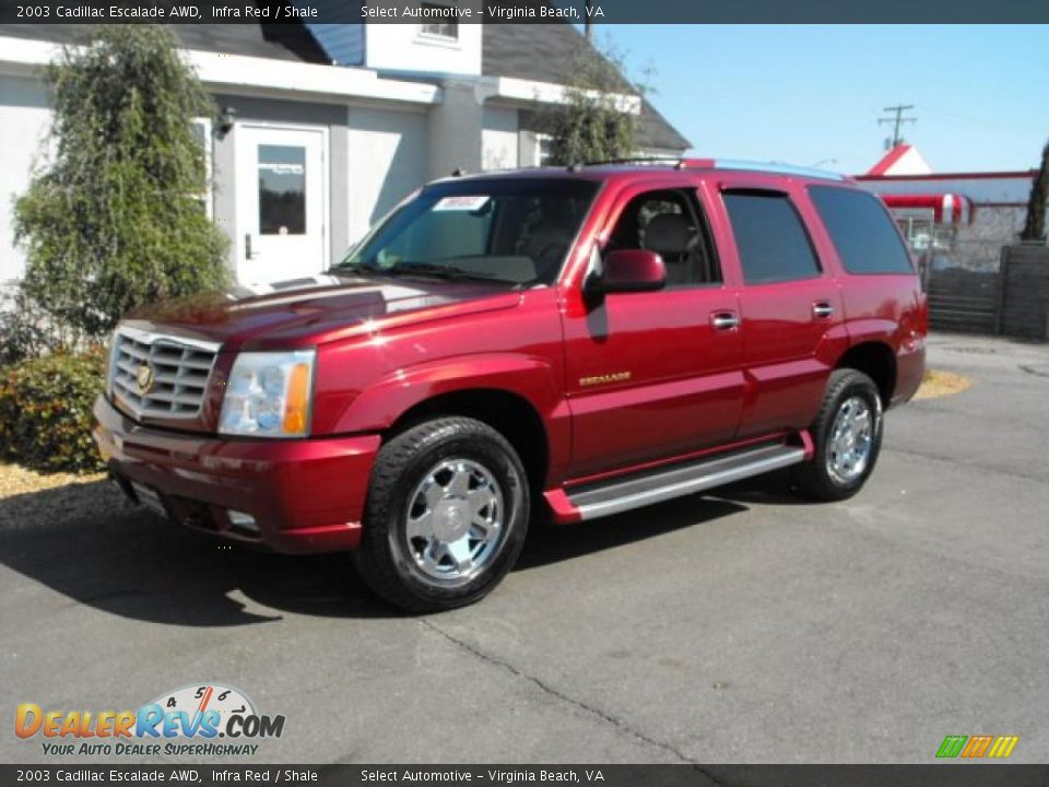 2003 Cadillac Escalade AWD Infra Red / Shale Photo #5
